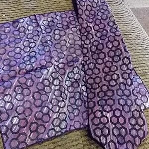 Vintage Emoda Italy tie and hanky
